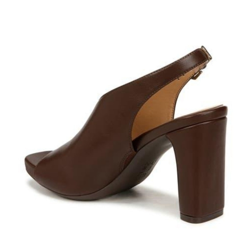 Naturalizer Women's Mason Sling Back Mule Sandals - 8 WIDE Brown - Picture 4 of 16